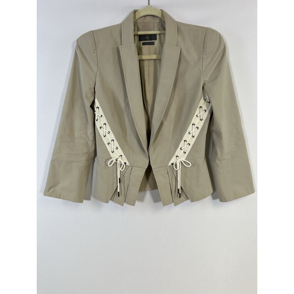 2000’s Alexander McQueen Lace Up Vintage Blazer Jacket Women Size 42‎